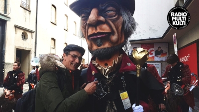 Andr&eacute;s, alias DJ Andrew Villa an der Basler Fasnacht 2019