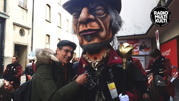 Andr&eacute;s, alias DJ Andrew Villa an der Basler Fasnacht 2019